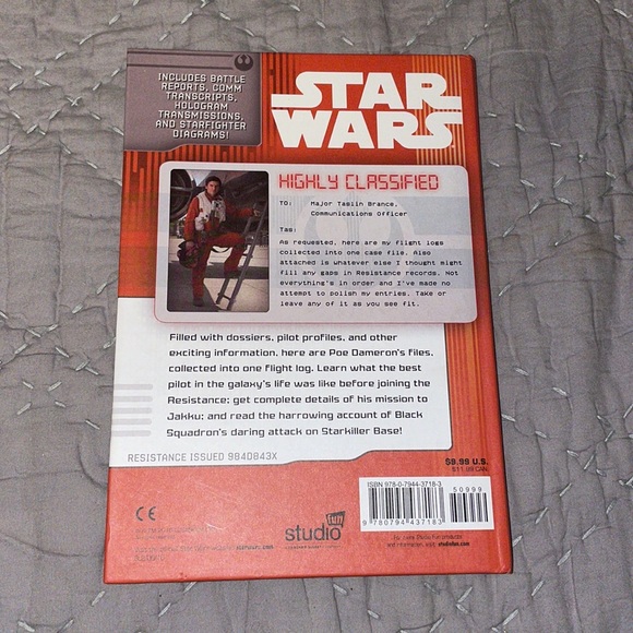 Star Wars Poe Dameron Flight Log Book - Picture 2 of 2